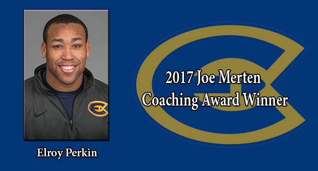 Elroy Perkin named 2017 Joe Merten Coaching Award Winner