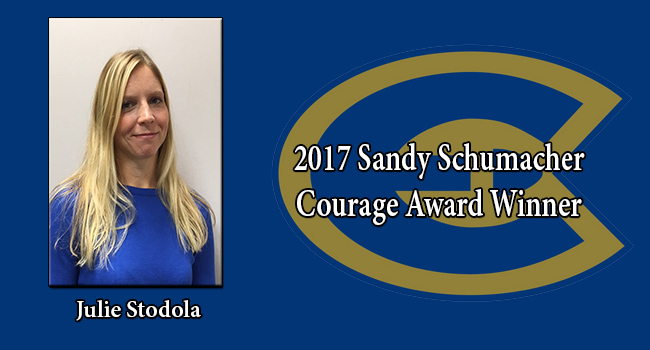 Julie Stodola named 2017 Sandy Schumacher Courage Award Winner