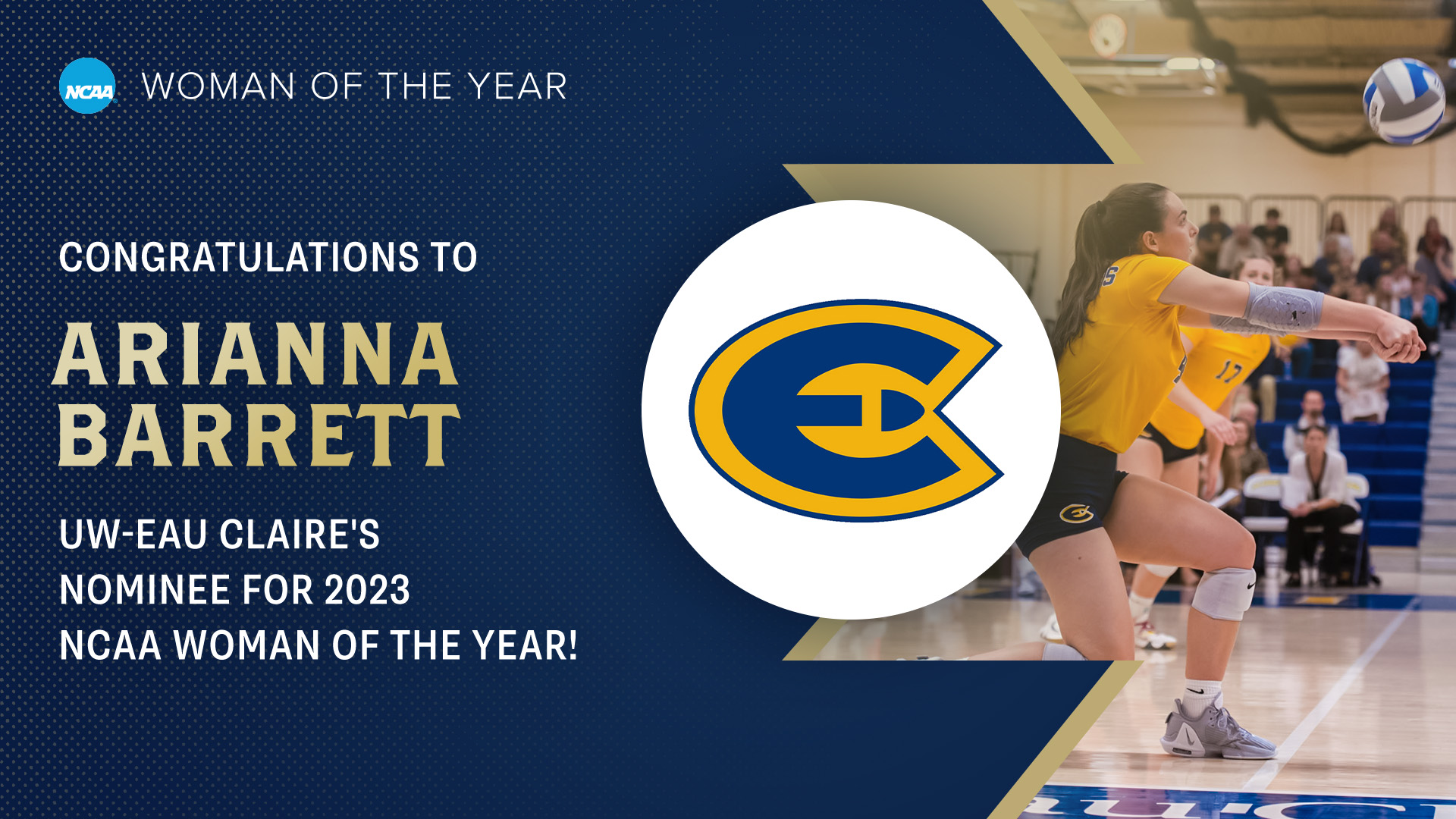 Volleyball's Arianna Barrett Nominated for NCAA Woman of the Year