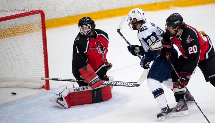 Men's Hockey Headed to Peters Cup Final with Win over Falcons