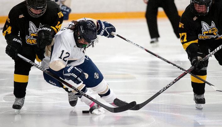 Blugolds Skate to Tie With Tommies