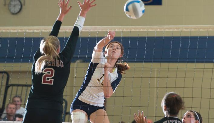Volleyball Falls to Nationally-Ranked Pointers
