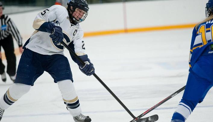 Women's Hockey Loses in Overtime to Ranked Pointers