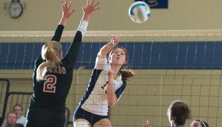 Volleyball Splits on Final Day of Saint Benedict Tournament