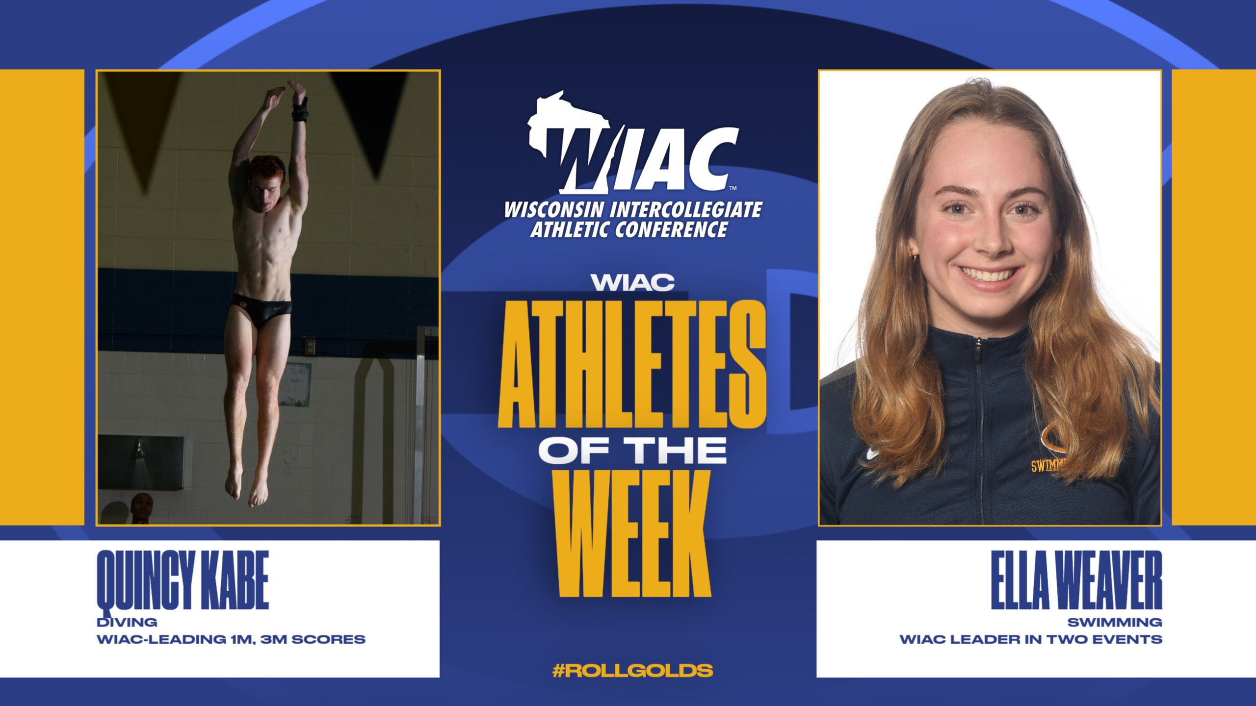 Swimming and Diving Receives WIAC Weekly Honors
