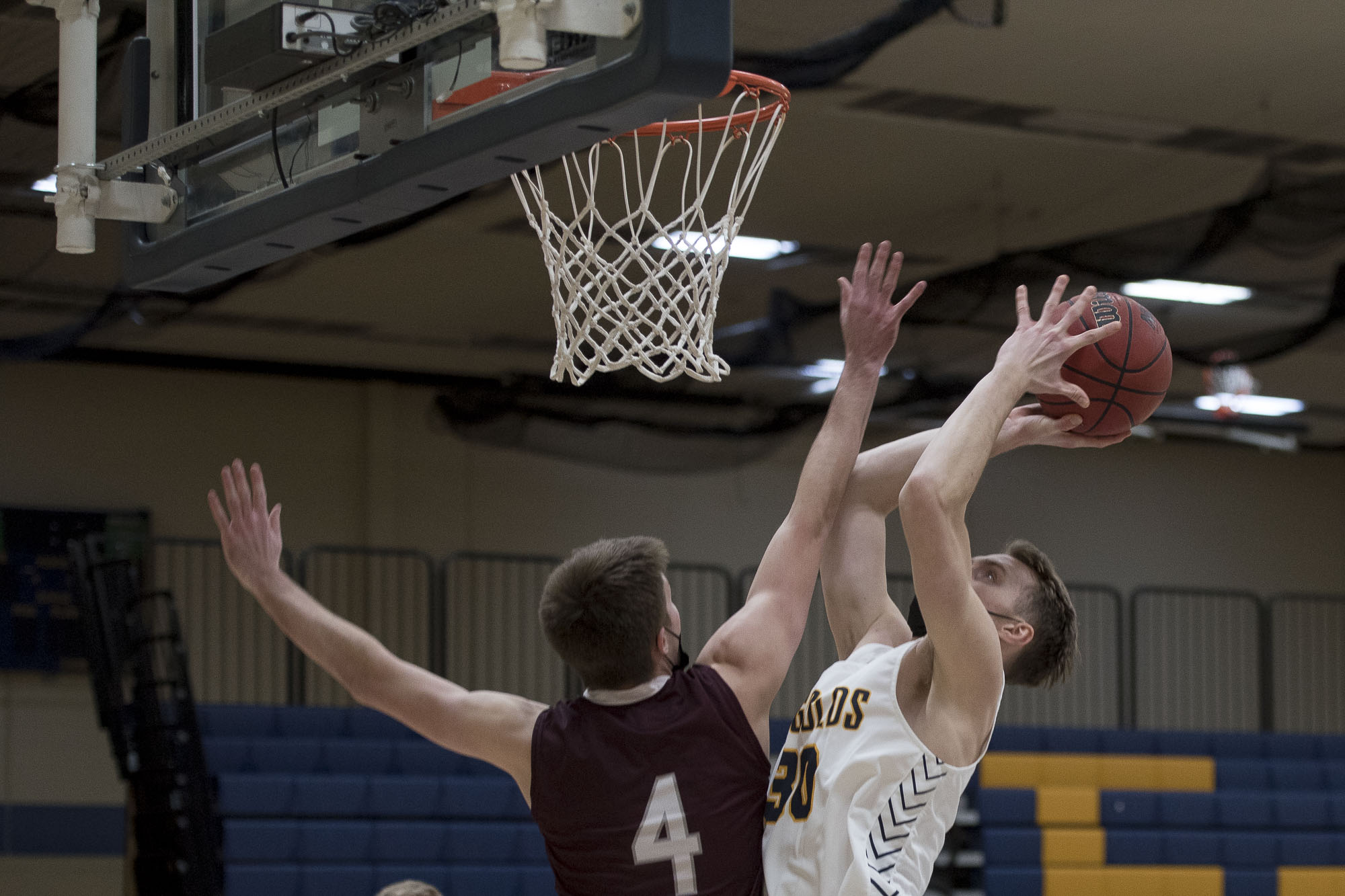 Blugolds fall to Eagles, 64-56