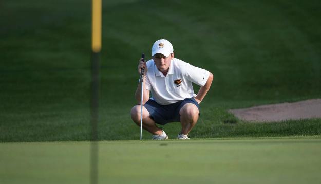 Men's Golf in 6th after round one of Augsburg Invite