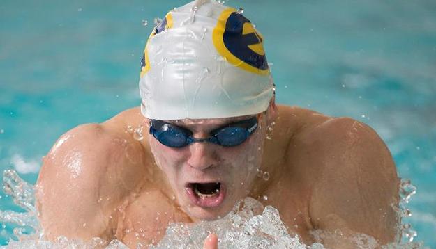Men’s Swim & Dive Fall to St. Cloud State and UWSP