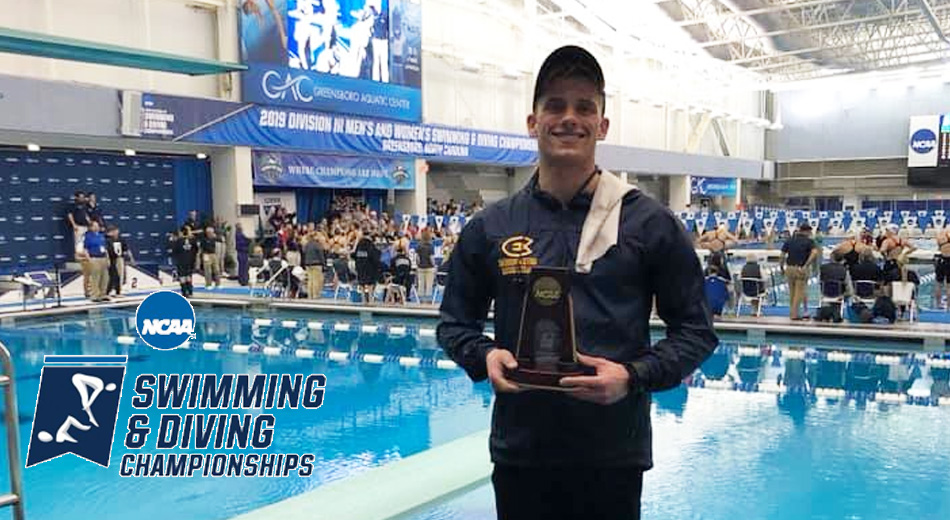 Glumac-Berberich earns All-American honors in the 1-meter dive at NCAA Swim & Dive Championships