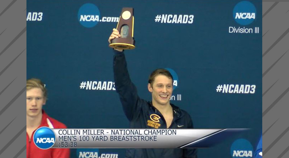 Miller wins national title in 200-yard breaststroke
