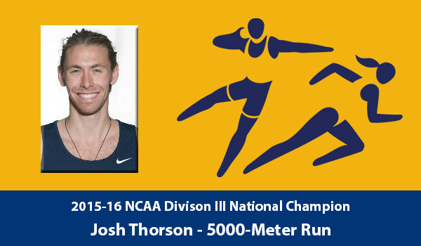 Thorson wins 5,000-meter title, Men's Track & Field in first after day 1 of NCAA Championships