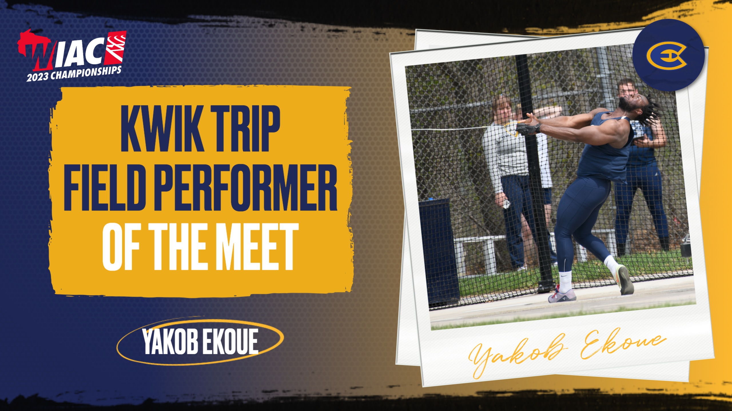Ekoue Earns Kwik Trip Performer of the Meet at WIAC Outdoor Championships