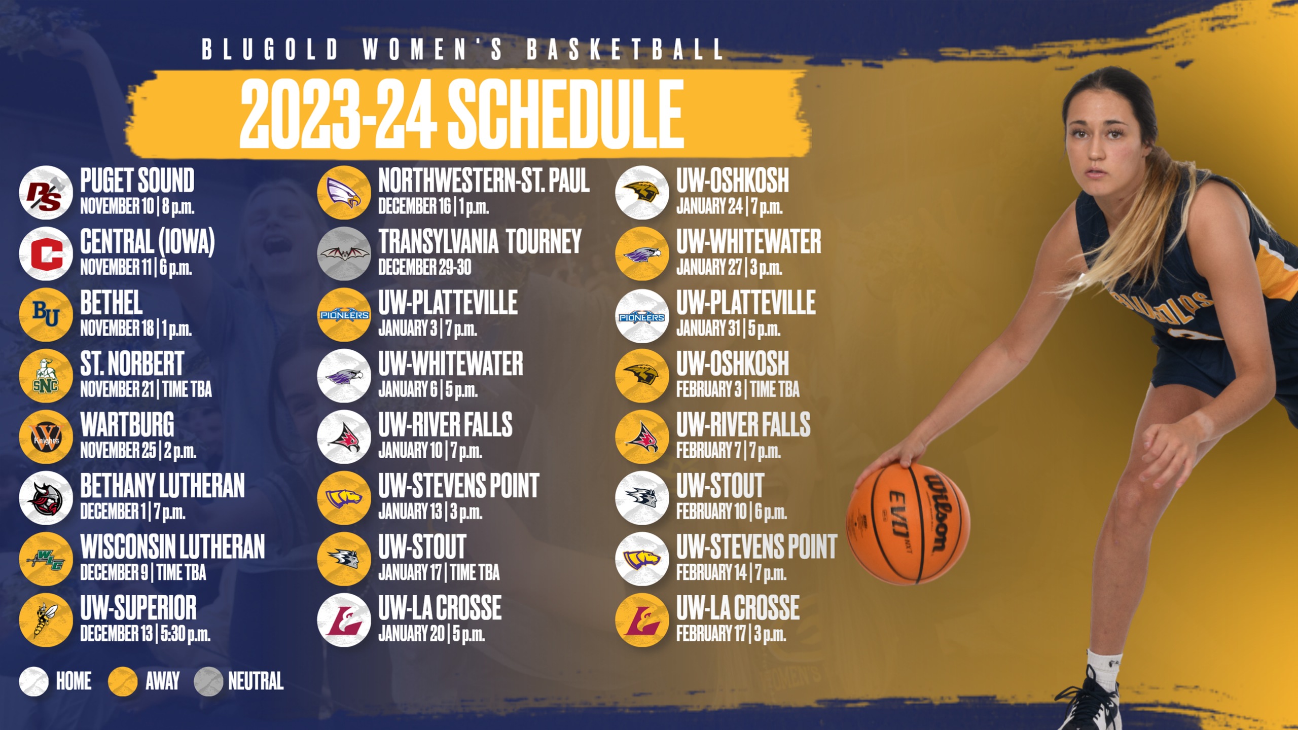 Women's basketball sets 2023-24 schedule
