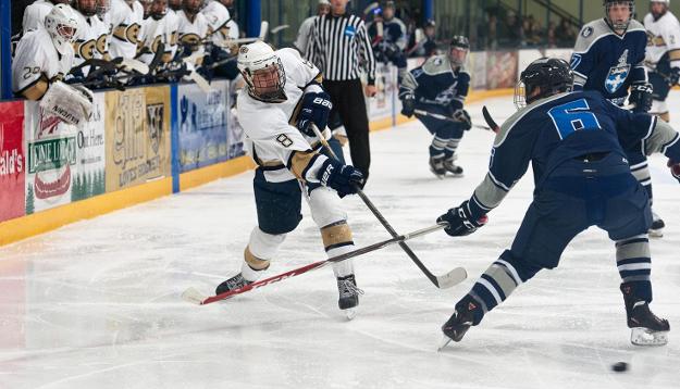No. 6 Men’s Hockey Handed First Loss by Falcons