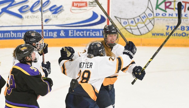 Wittig tallies hat trick as Blugolds dominate Oles, 10-2