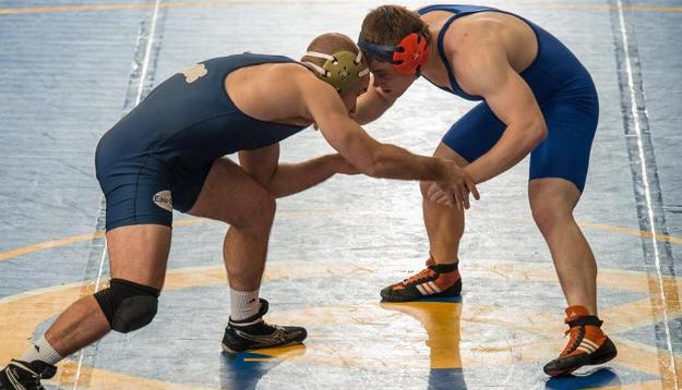 Blugolds Wrestlers Take One of Three in Muskie Duals