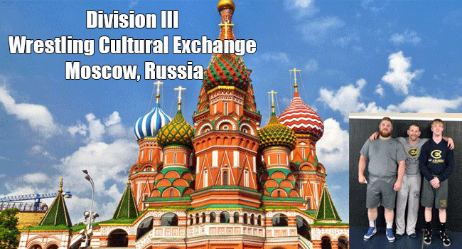 Wrestlers depart for DIII Cultural Exchange in Russia