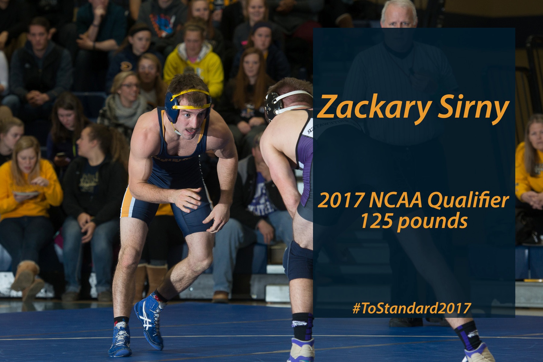 Sirny Qualifies for NCAA Tournament, Among Seven Blugolds to Place at West Regional