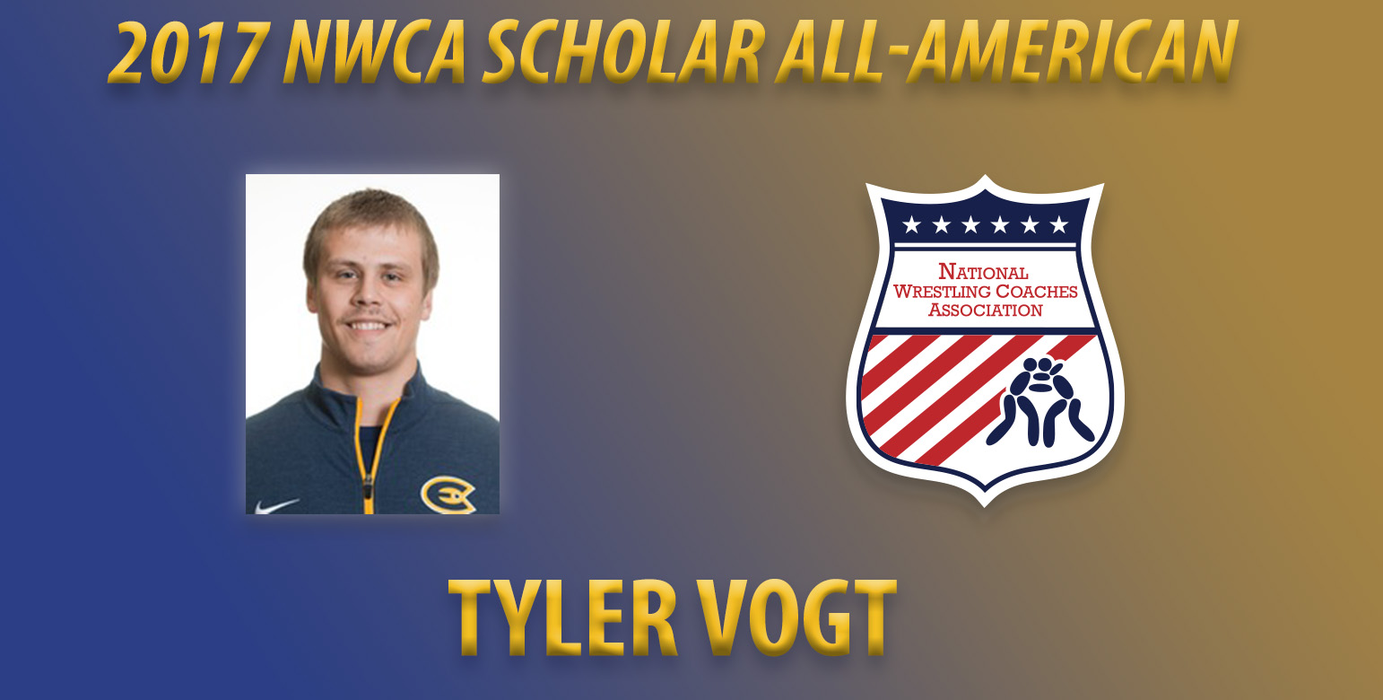 Vogt Named 2017 NWCA Scholar All-American