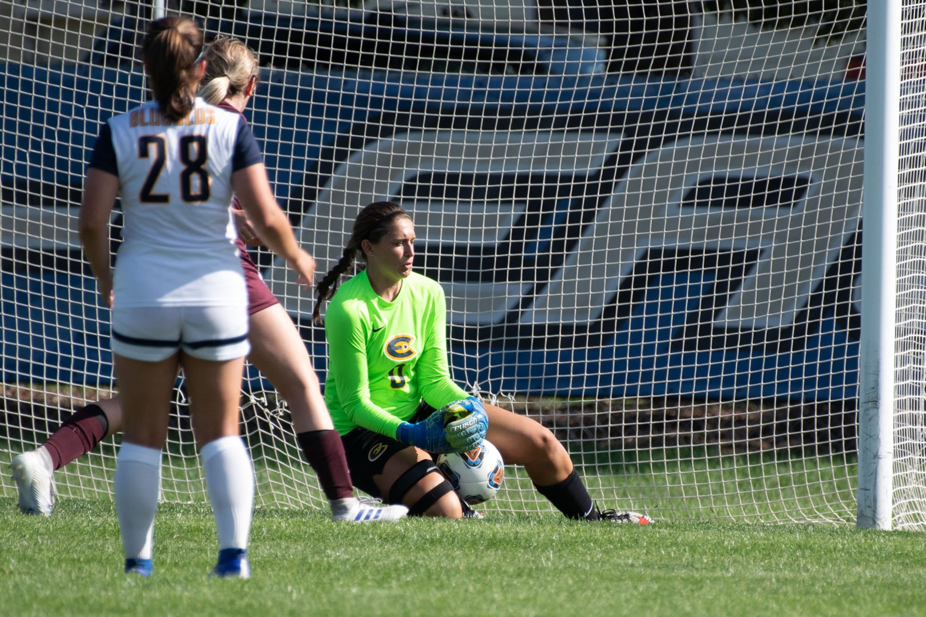 Women's Soccer records eighth shutout of the season with 2-0 win over Falcons
