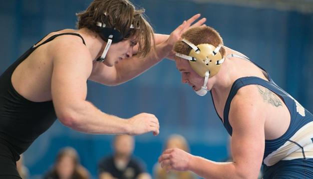 Wrestling Notches First Dual Win of the Season