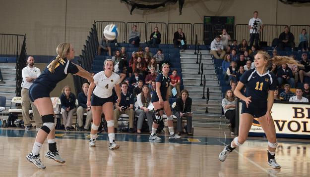 Volleyball Drops Homecoming Match to Titans