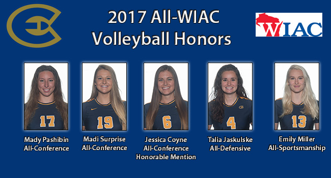 Five Blugolds Receive All-WIAC Volleyball Recognition