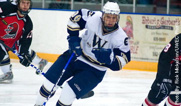 Hat Trick, High-Scoring Second Push Blugolds to Conference Win