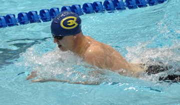 Men's Swimming and Diving Picks Up First Victory of Season