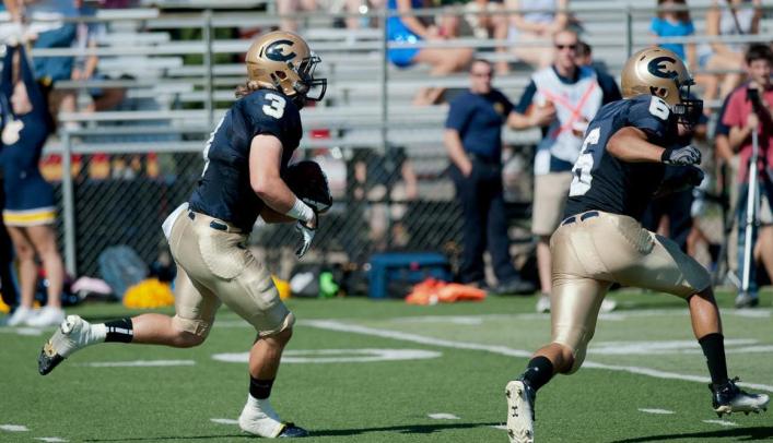 Sweeney Scores Three Rushing Touchdowns in 31-28 Loss to Johnnies