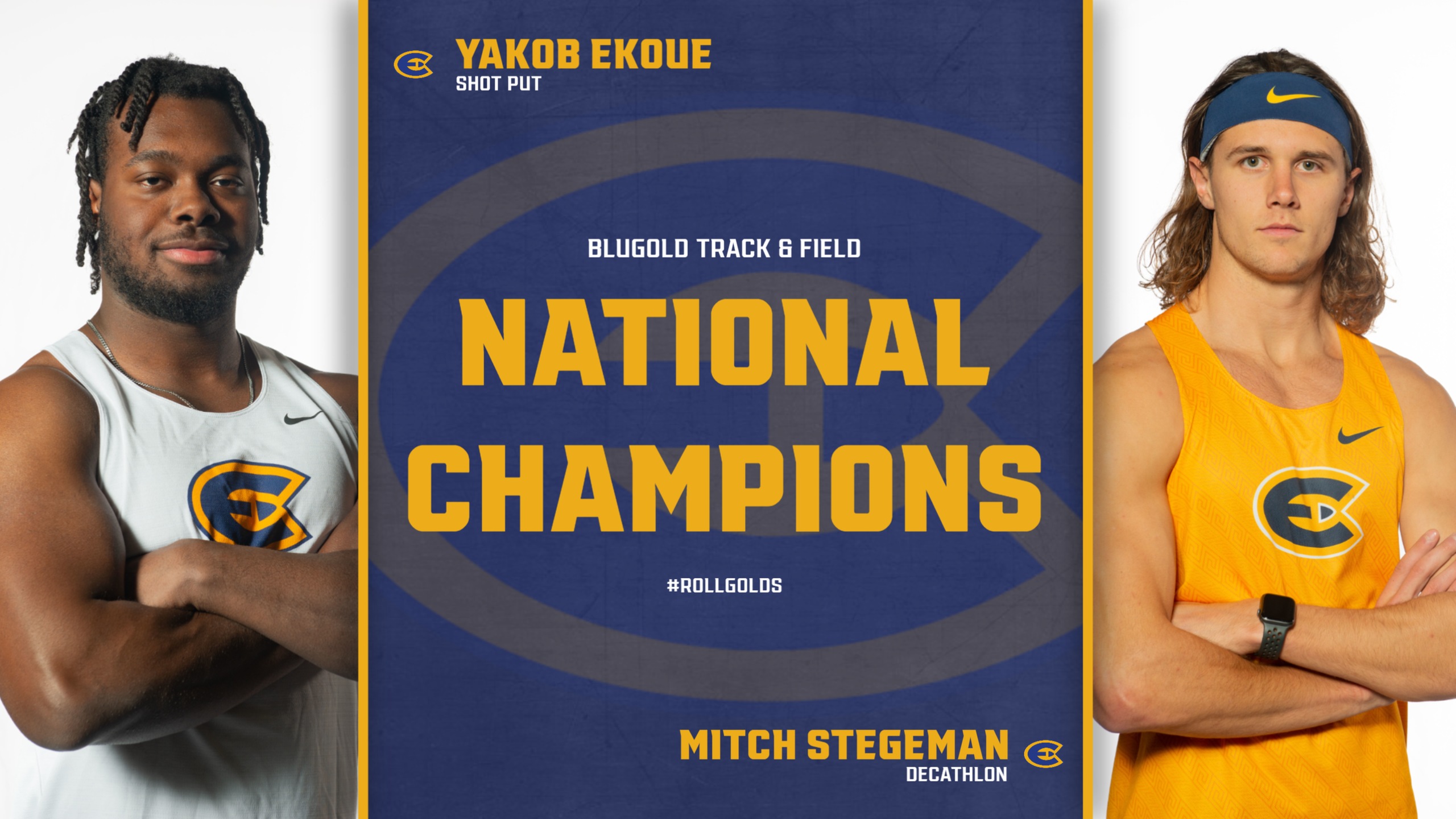 Ekoue, Stegeman win national titles for Blugolds