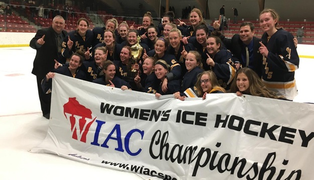Women's Hockey wins WIAC Tournament with 7-3 win over UW-River Falls