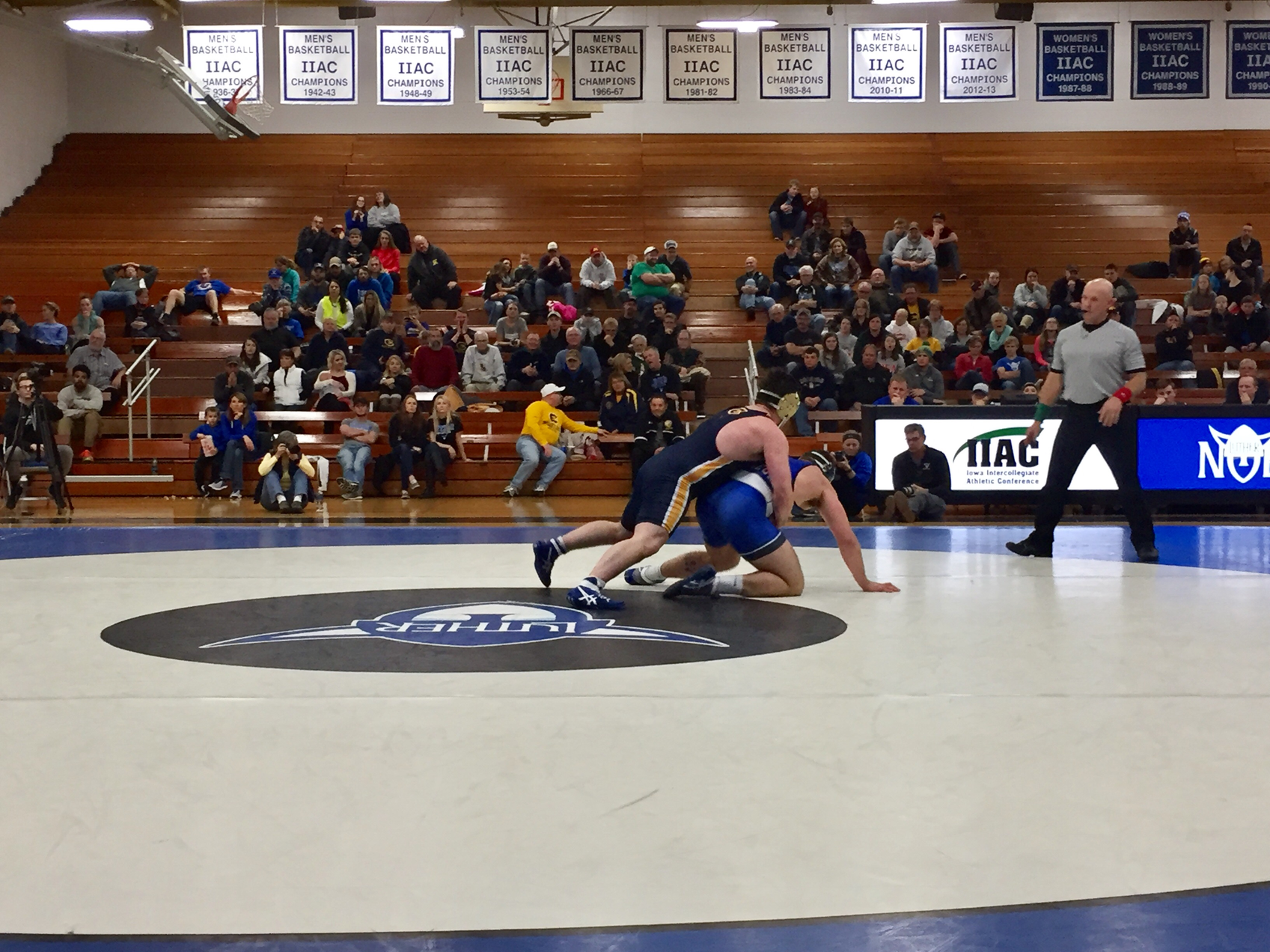 Historic Win for Blugold Wrestlers Over Luther College