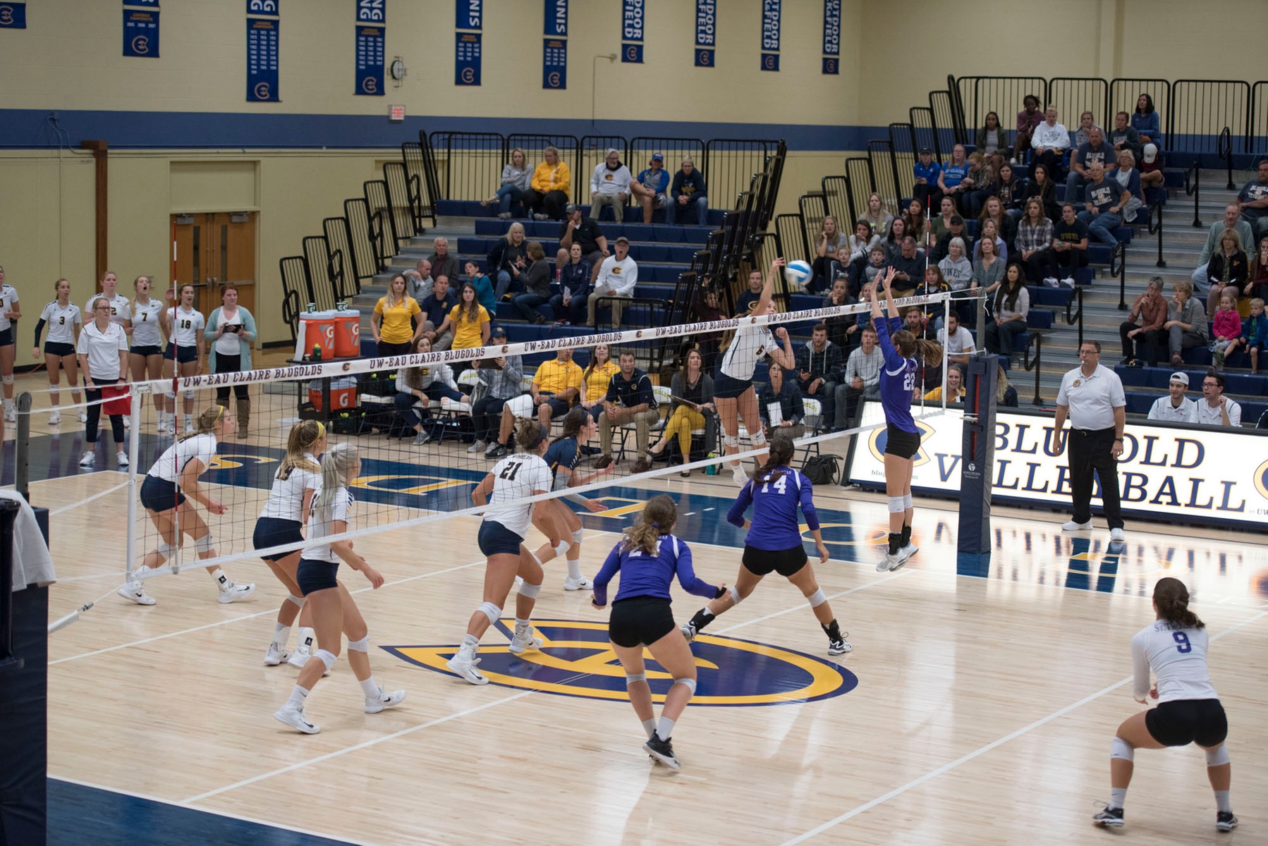 Eagles hand Blugolds volleyball first WIAC defeat