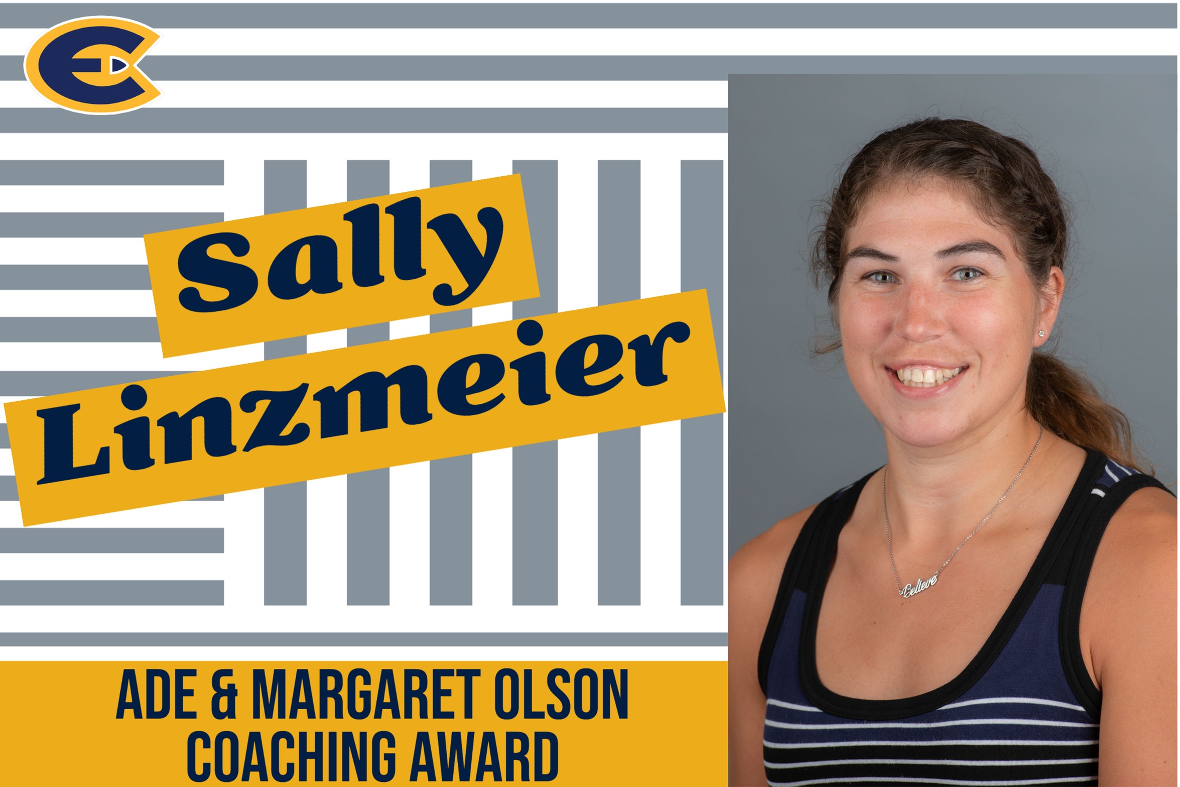 Sally Linzmeier Receives Ade & Margaret Olson Coaching Award